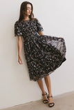 Sofia Midi Dress in Black FINAL SALE