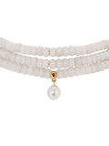 Marina Layers White Quartz Necklace