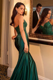 ALEXIS GOWN SATIN LACE STRAPLESS FITTED GOWN