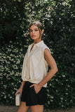Jenny Pleated Shorts in Black