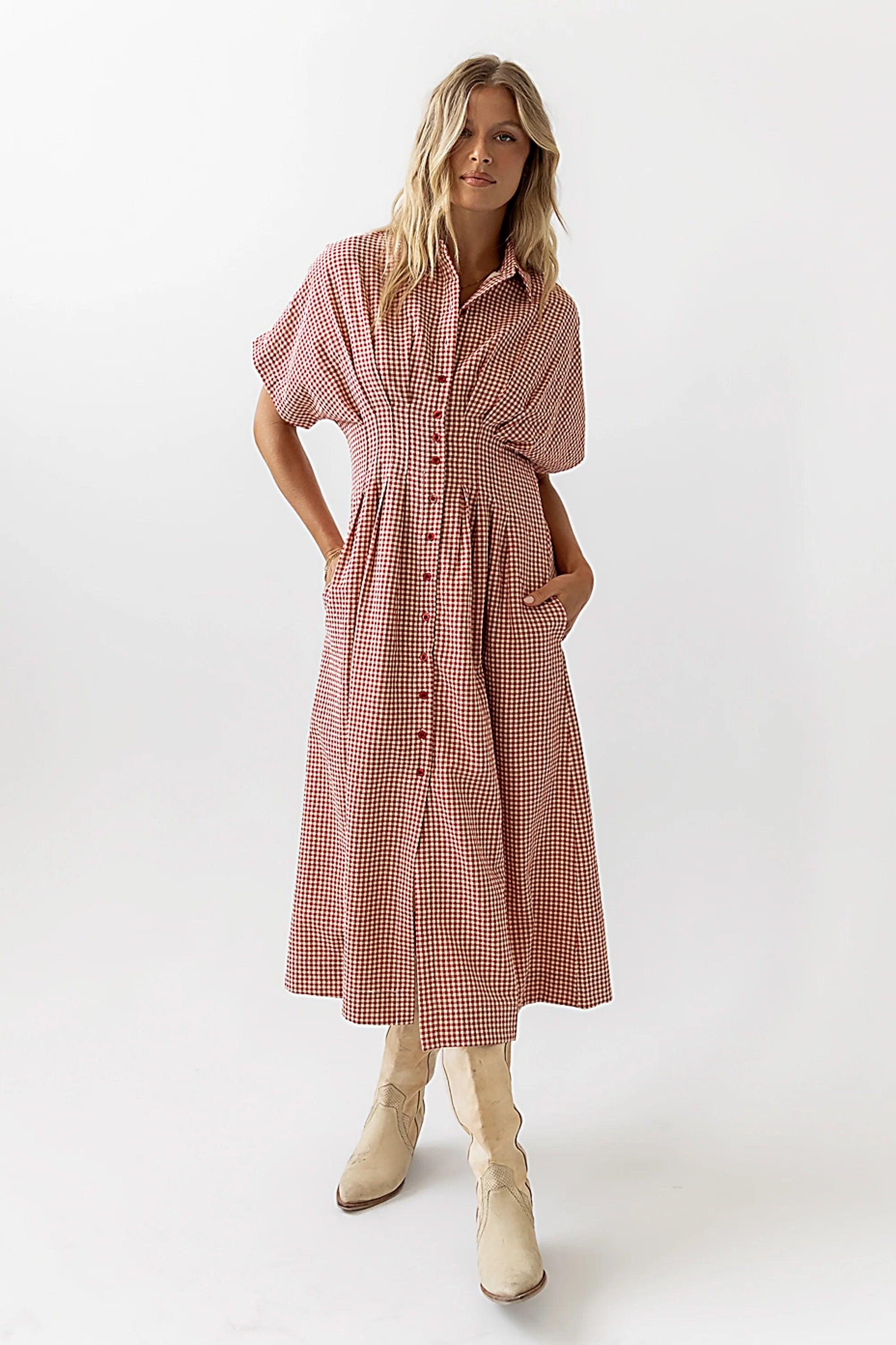 Collins Maxi Dress in Red