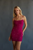 Tala Mesh Pearl Bodycon Mini Dress