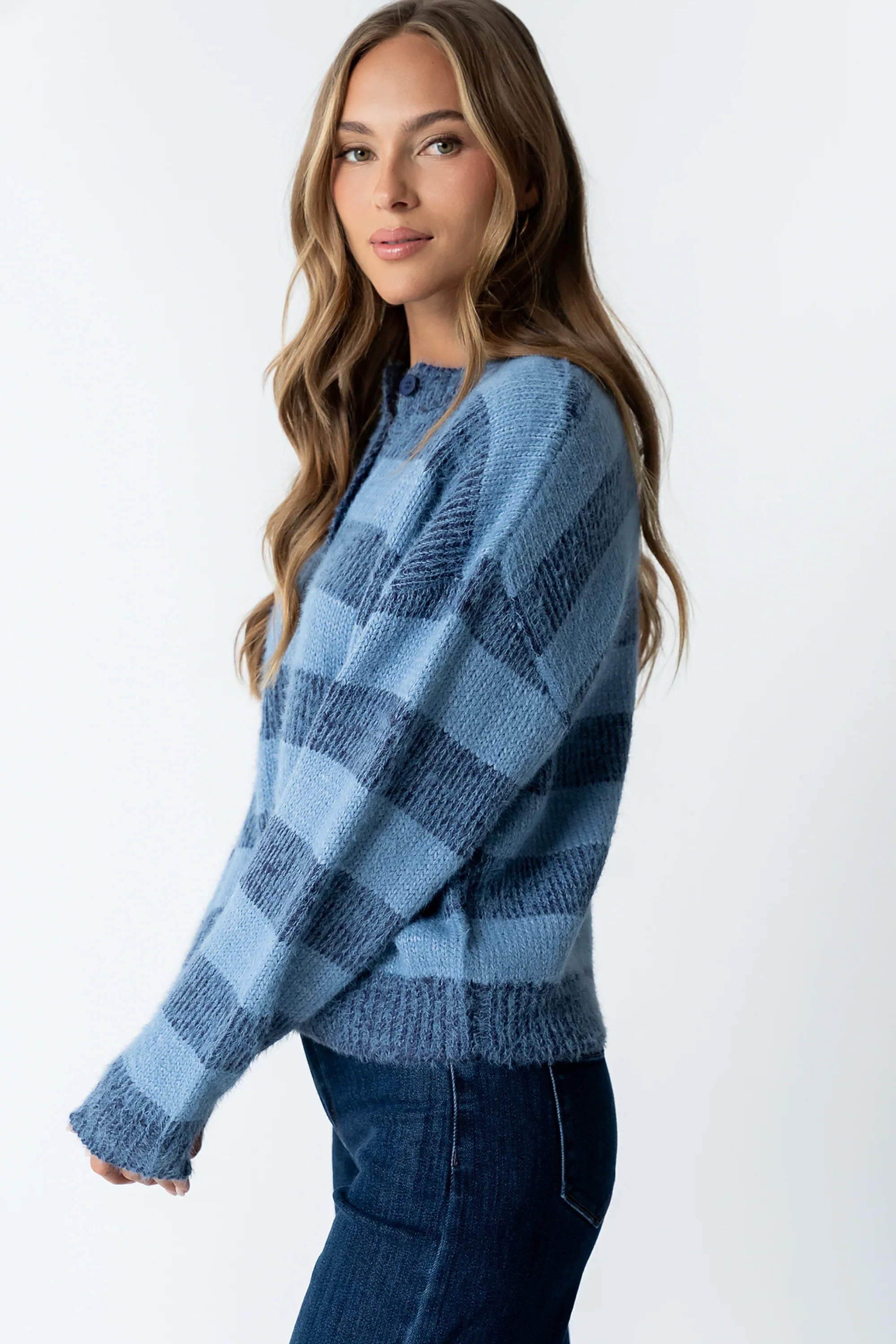 Russel Oversized Sweater in Blue
