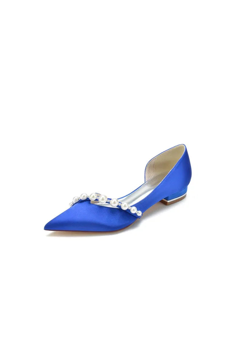 Pearl Pointed Toe Kitten Heels