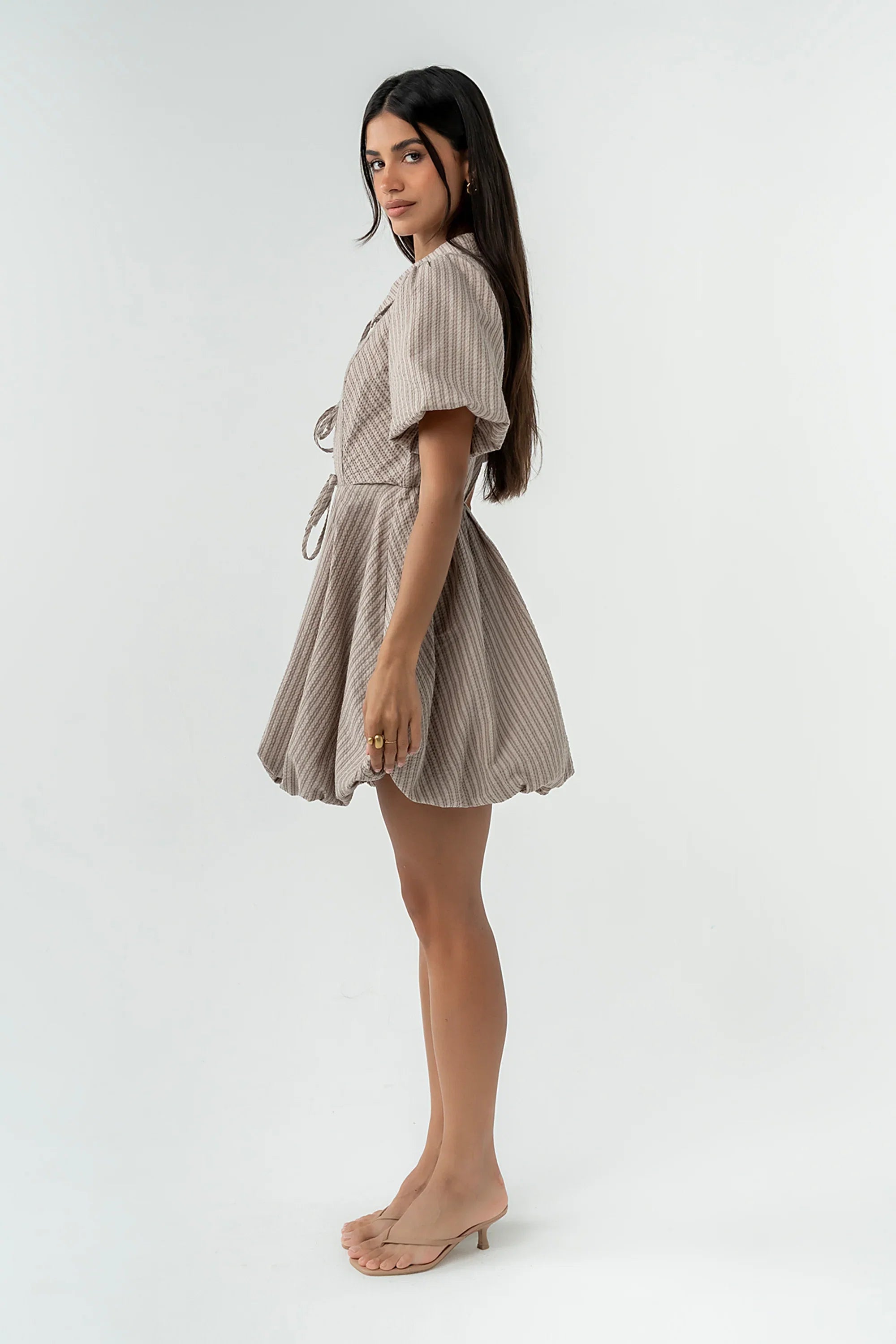 Marta Striped Bubble Dress