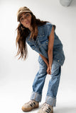 Taylor Denim Vest in Medium Wash FINAL SALE