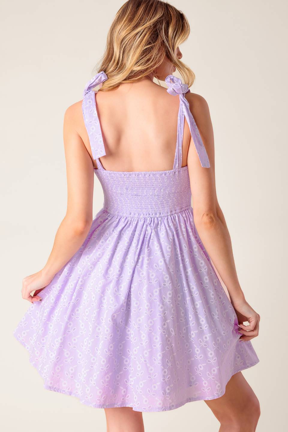 DATE TO REMEMBER MINI DRESS LAVENDER