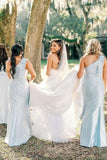 Elegant A Line Strapless Satin Wedding Dresses
