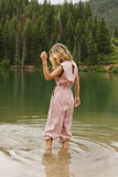 Weekend Warrior Jumpsuit in Pink FINAL SALE