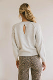 Leony Braided Sweater in Grey FINAL SALE