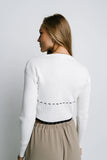 Irene Ribbed Sweater in Cream