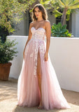 SOLAINE GOWN MAUVE STRAPLESS BUSTIER CORSET A LINE DRESS