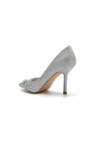 Crystal Sequin Pointed Toe High Heels