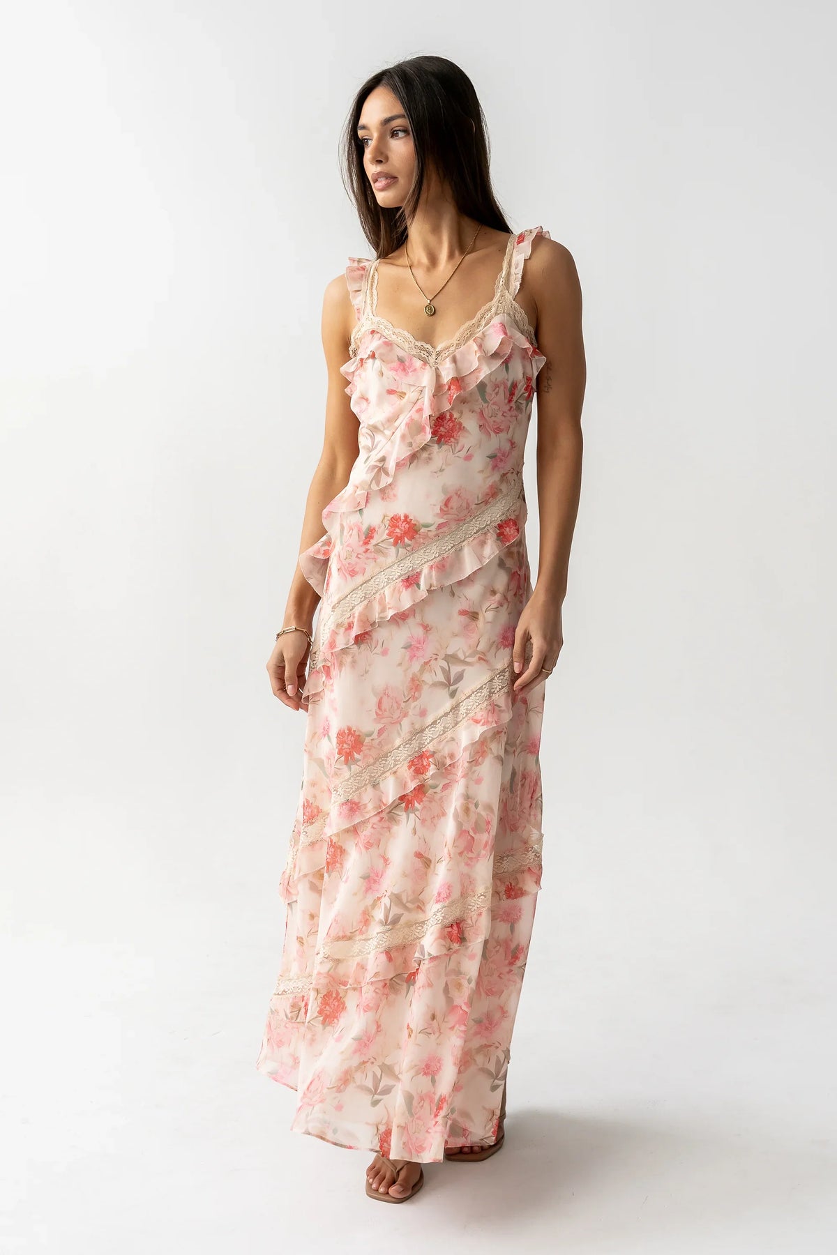 Franny Ruffle Maxi Dress