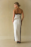 Meredith Contrast Bodycon Midi Dress