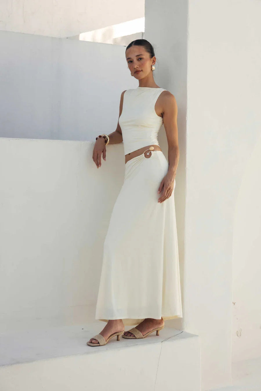 Solana Boat Neck Crop Top