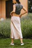 Zada Midi Skirt in Blush FINAL SALE