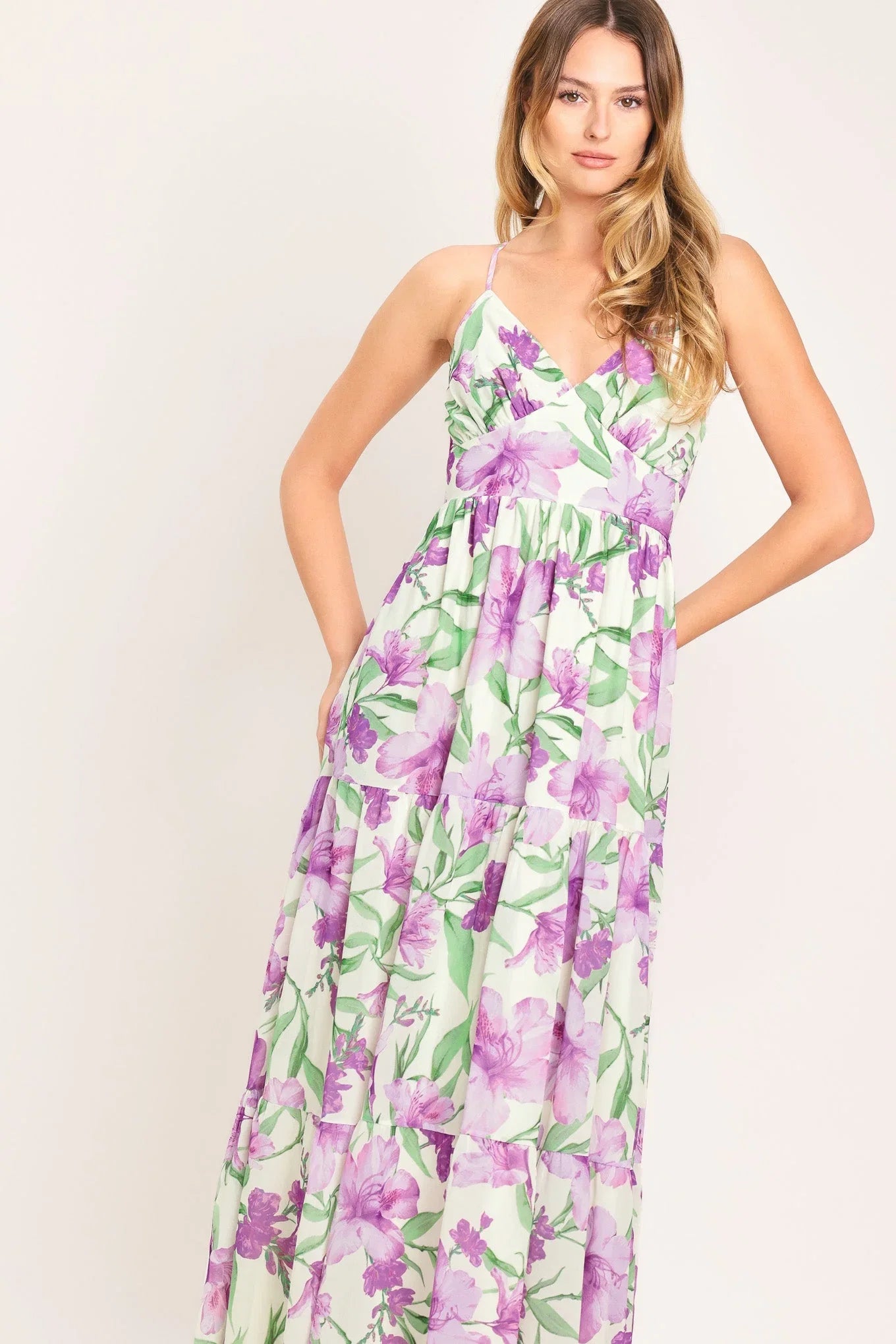 GARDEN SWEETHEART LAVENDER MAXI DRESS