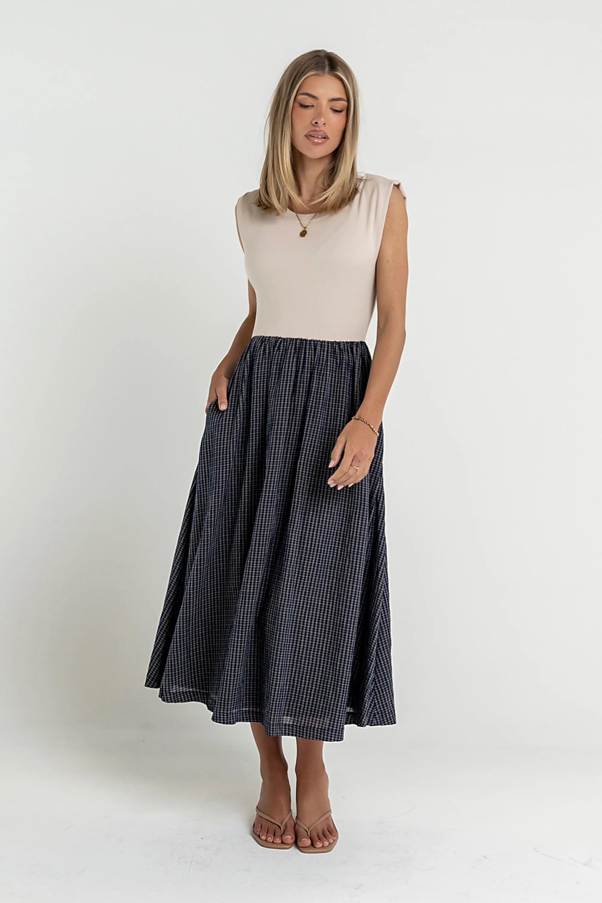 Tilly Mixed Media Dress