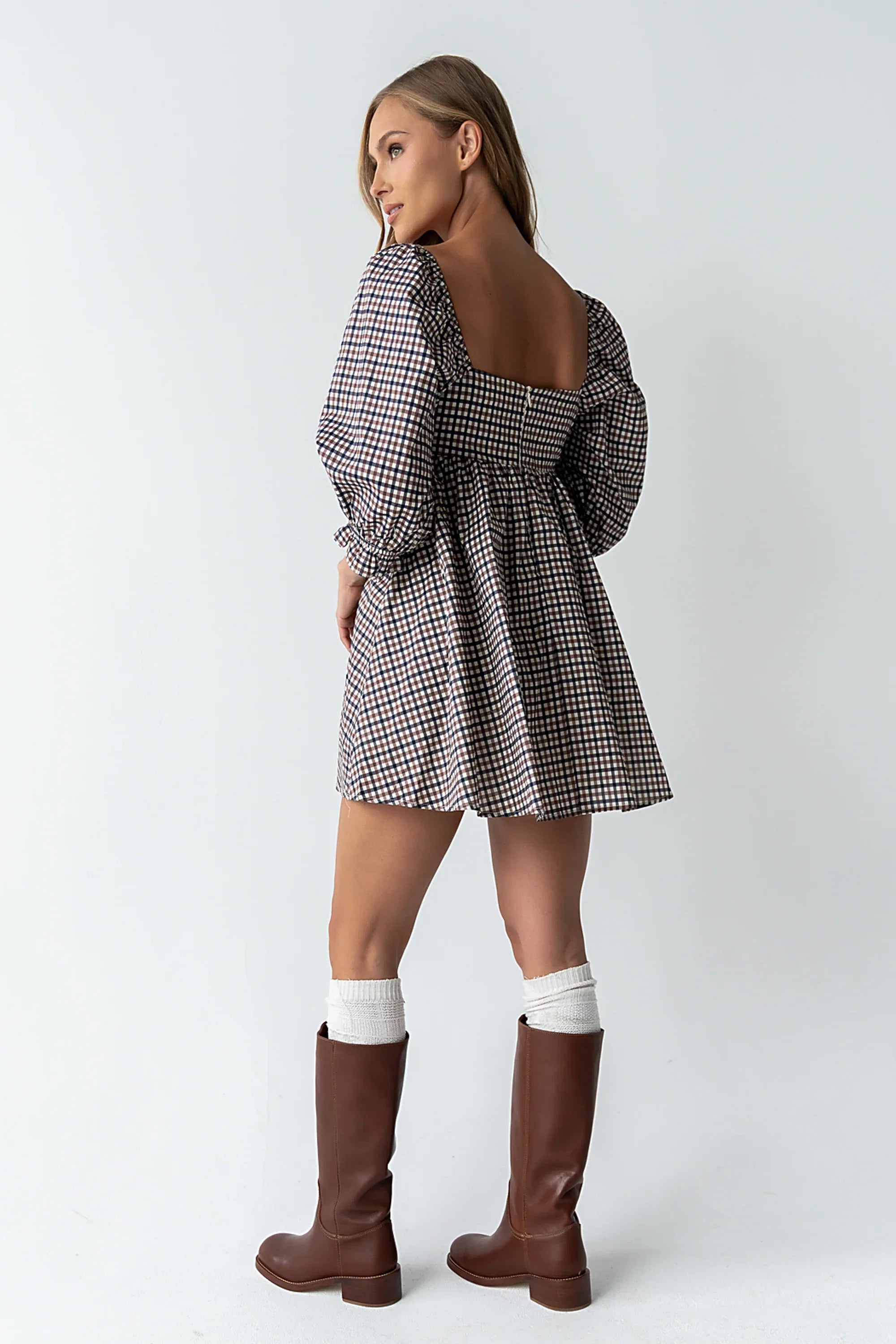 Wren Gingham Mini Dress