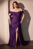 FREYA GOWN OFF THE SHOULDER STRETCH SPANDEX DRESS