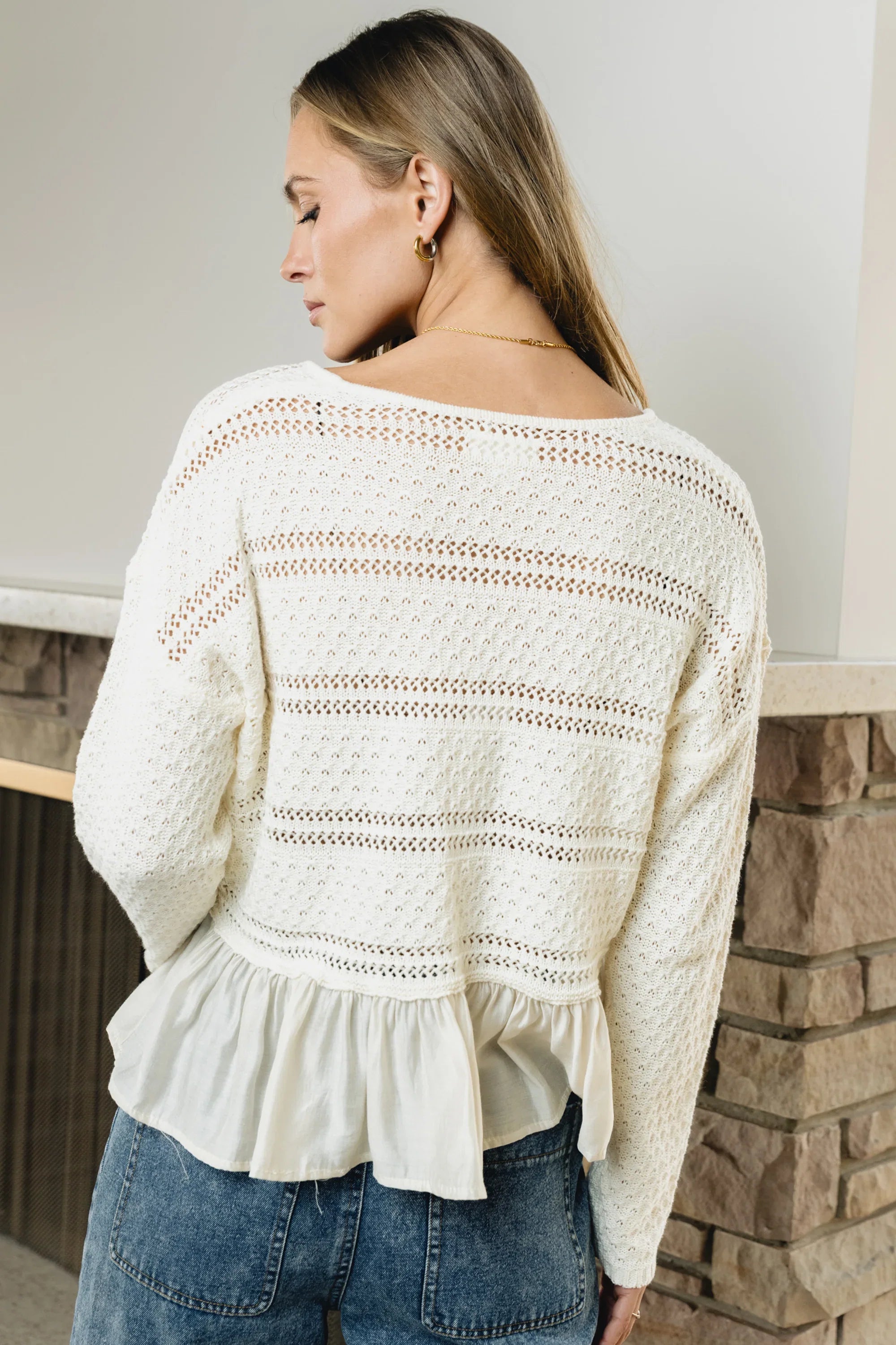 Susan Oversized Sweater in Ivory