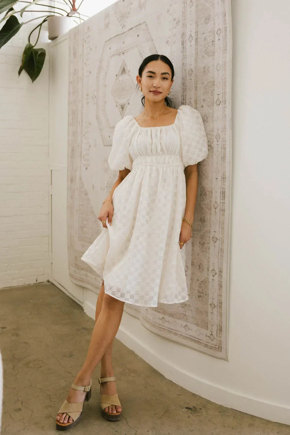Easton Textured Midi Dress FINAL SALE