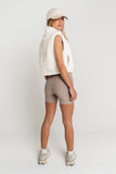 Ginny Fur Vest in Ivory