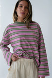 Kiana Striped Top in Orchid