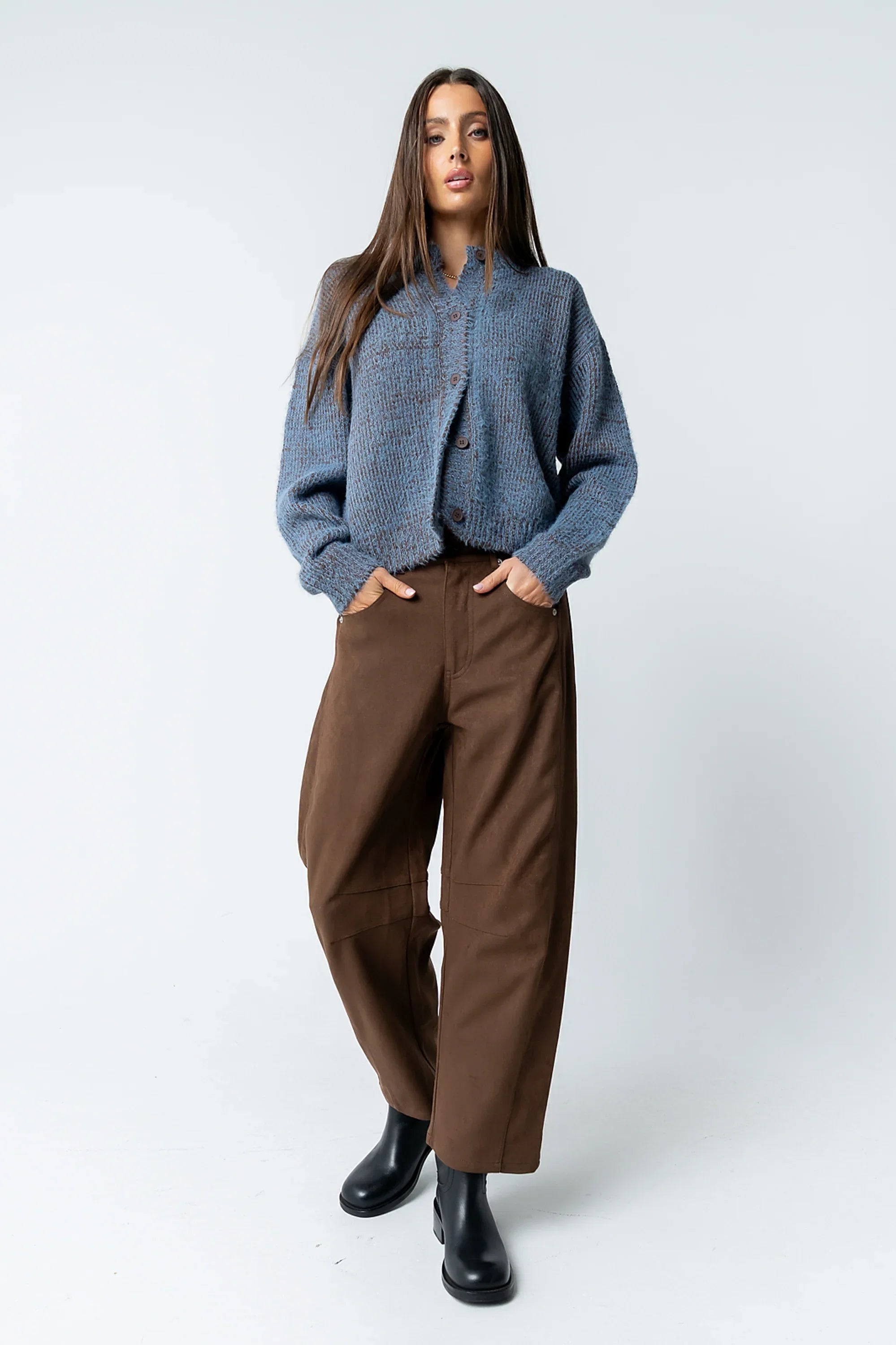 Russel Oversized Sweater in Brown