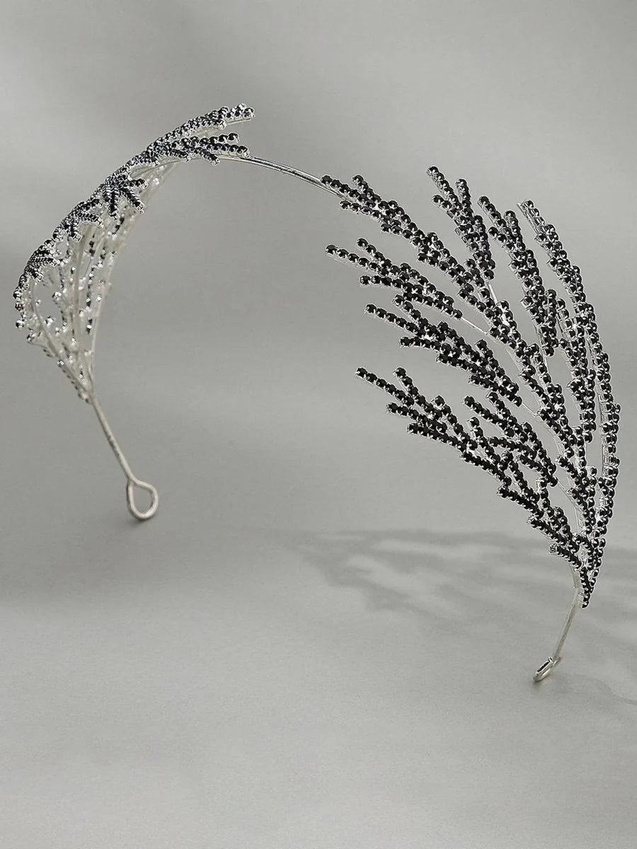 Metal Super Shiny Rhinestone Wide Headband Hair Accessories