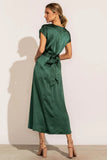 Rosalind Midi Dress in Emerald FINAL SALE