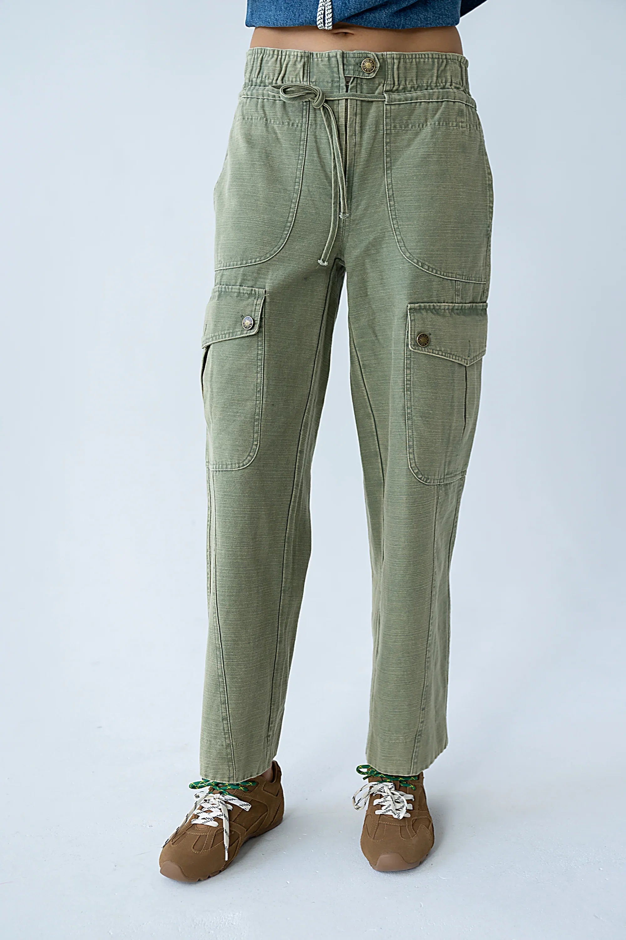 Kirsty Straight Leg Pants in Green