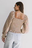 Brinklee Smocked Blouse in Rust FINAL SALE