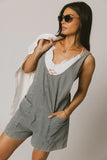 Scottie Denim Overalls in Striped Denim FINAL SALE