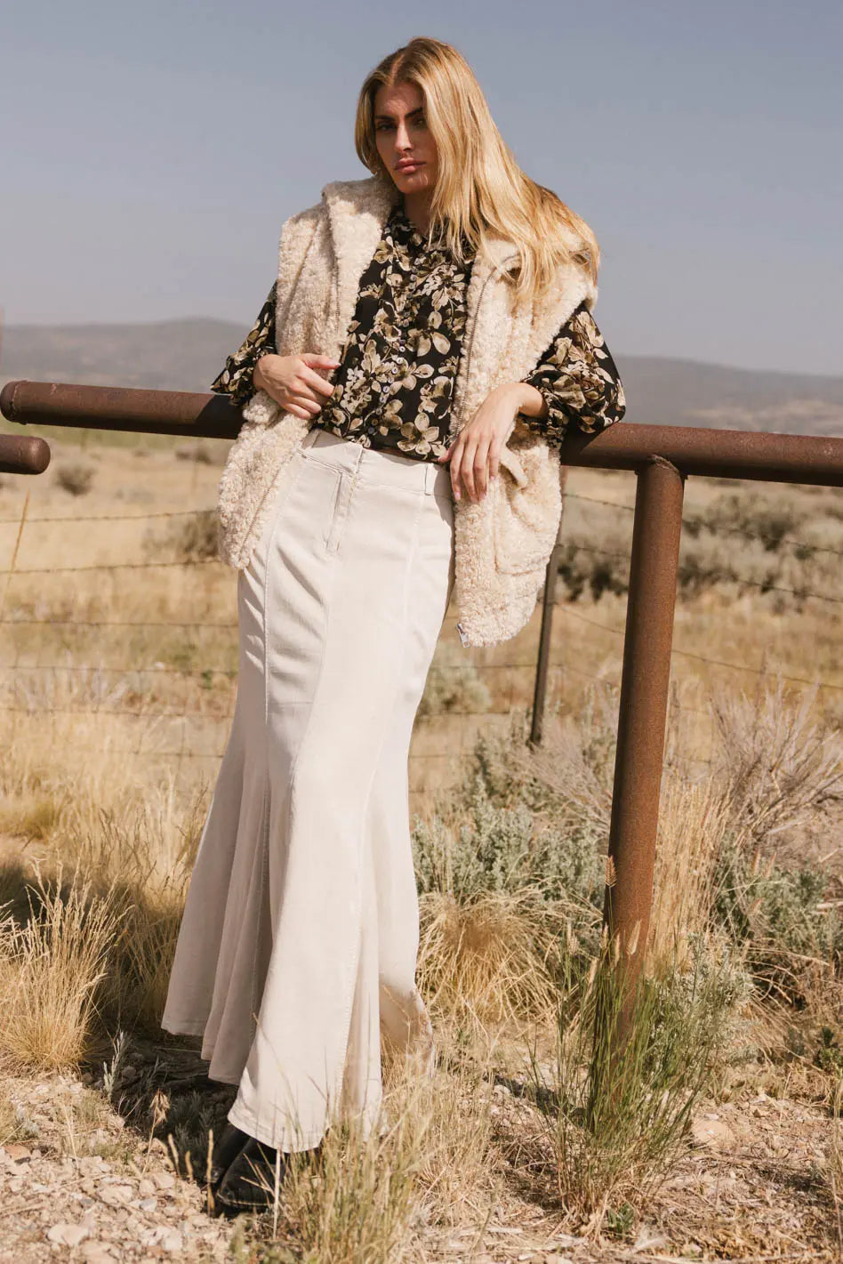 Melodie Sherpa Fleece Vest FINAL SALE