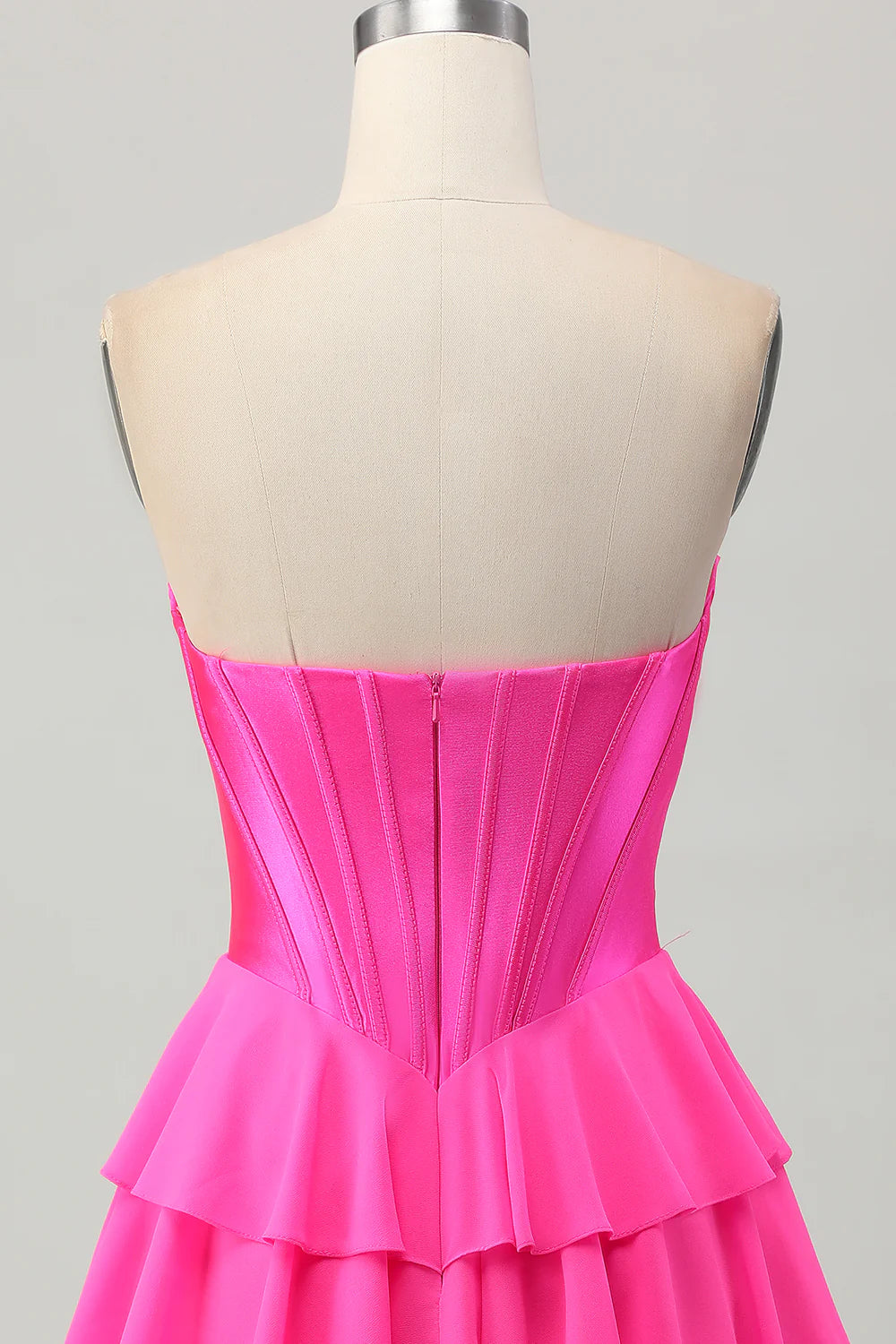 Yellow A line Sweetheart Corset Tiered Short Homecoming Dress