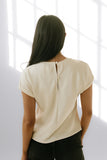 Marvin Satin Blouse in Cream