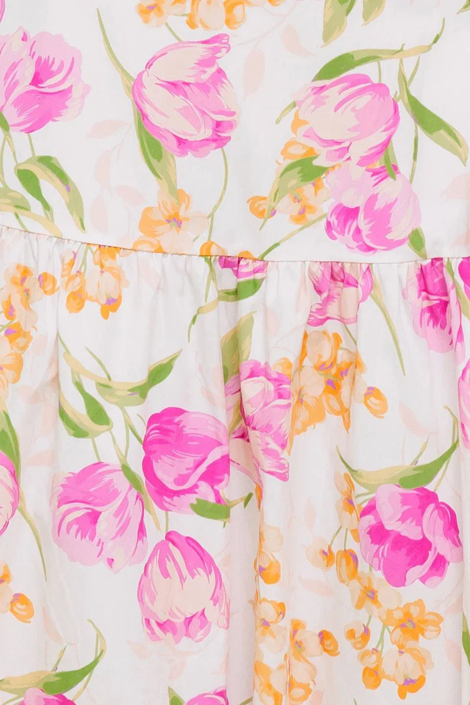 PINK TULIP GARDEN TOP MIDI SKIRT SET
