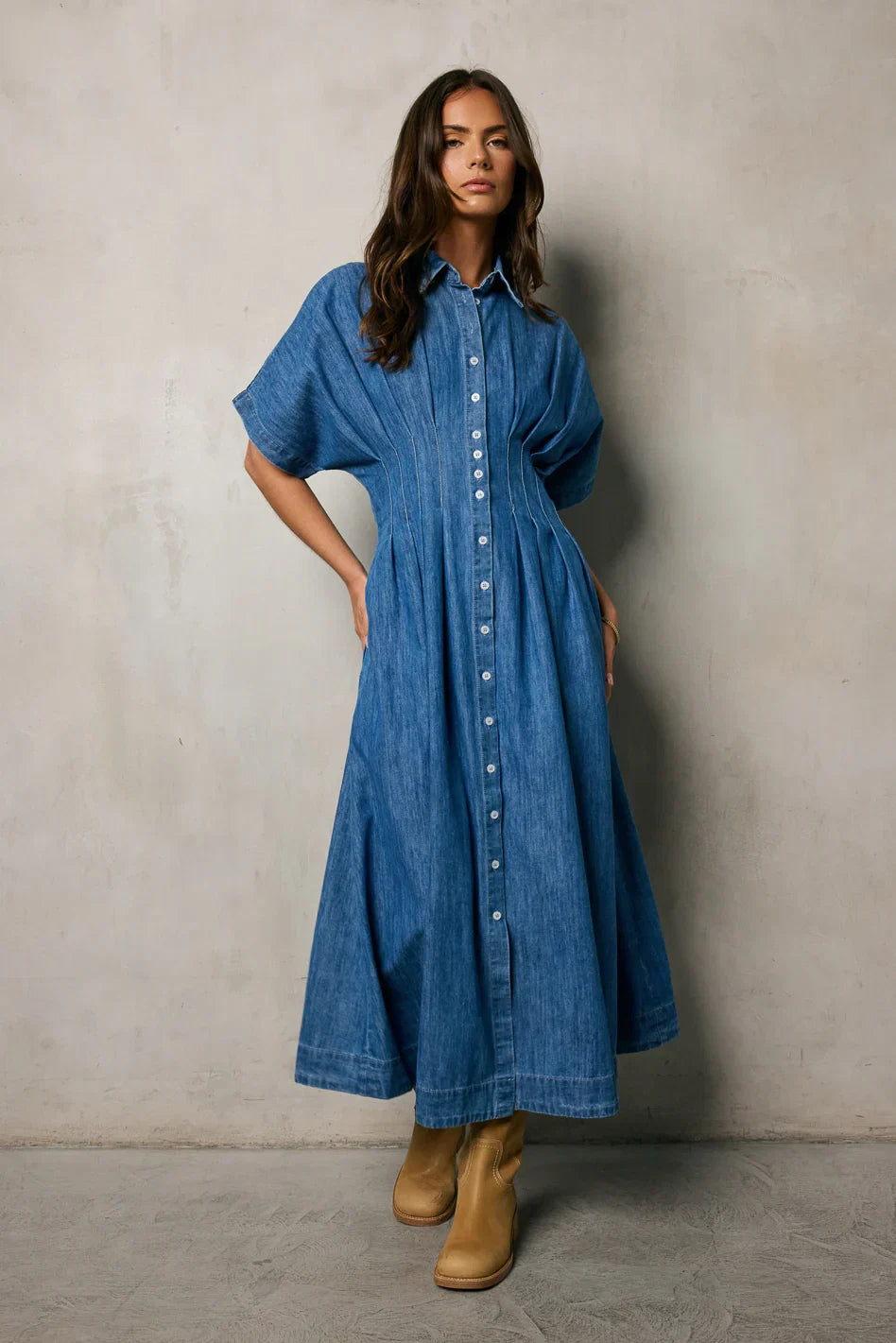 Kolby Button Front Maxi Dress FINAL SALE