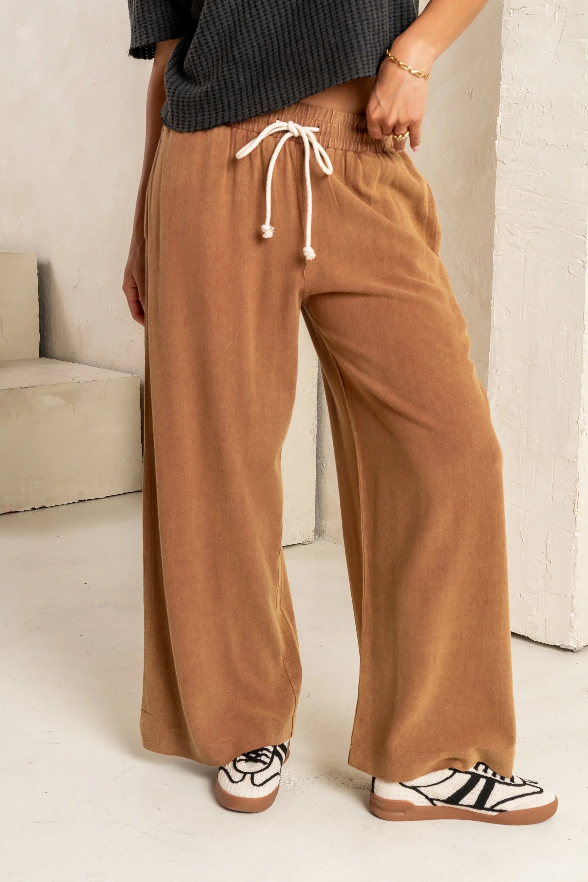 Nico Wide Leg Pants in Rust FINAL SALE