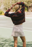 Ozzie Striped Sweater in Red FINAL SALE