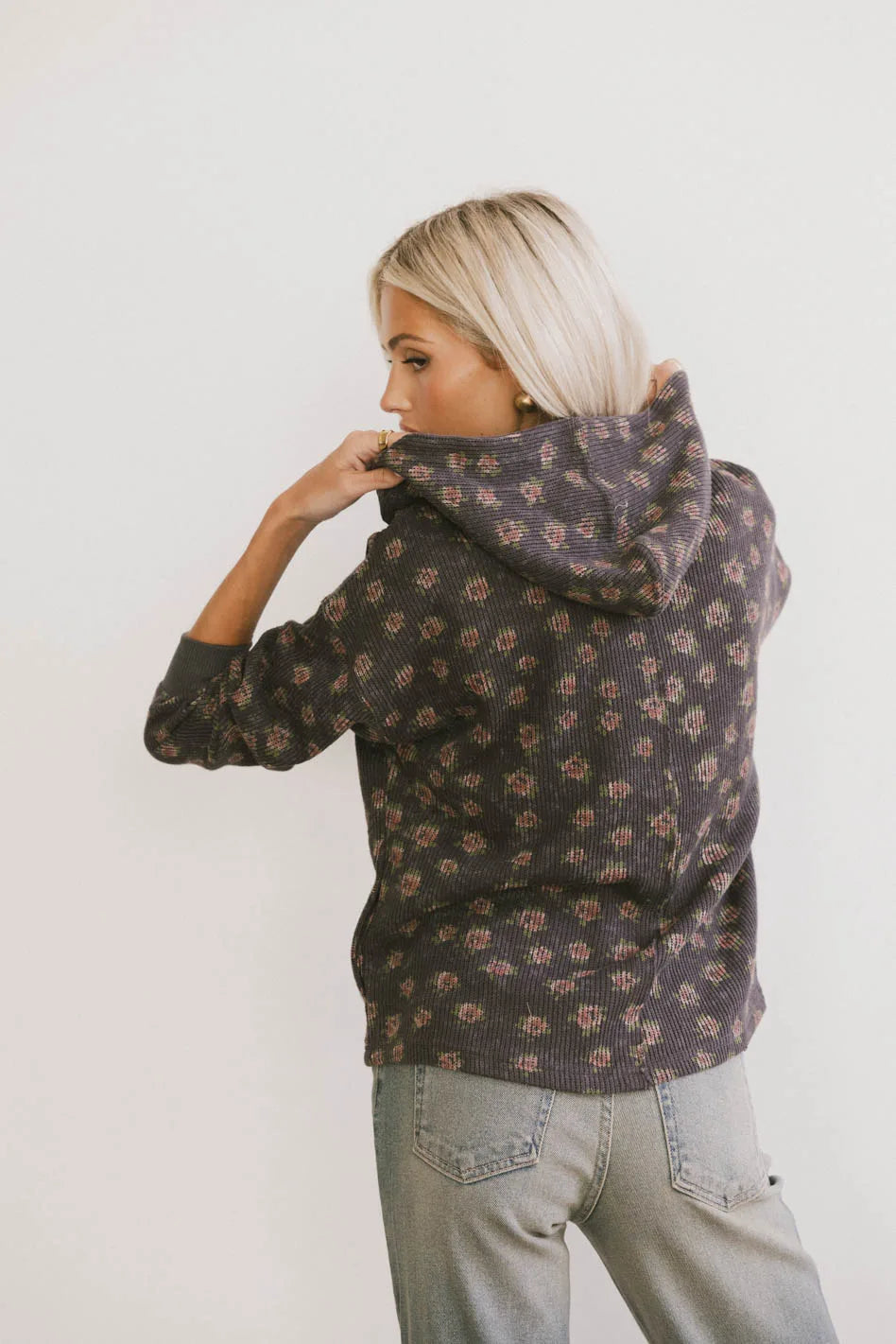 Tarah Knit Jacket in Charcoal FINAL SALE