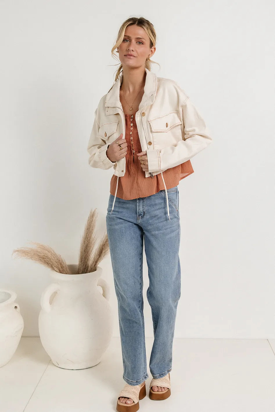 Cooper Cropped Denim Jacket FINAL SALE