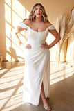 VERA GOWN OFF WHITE SATIN CORSET DRESS