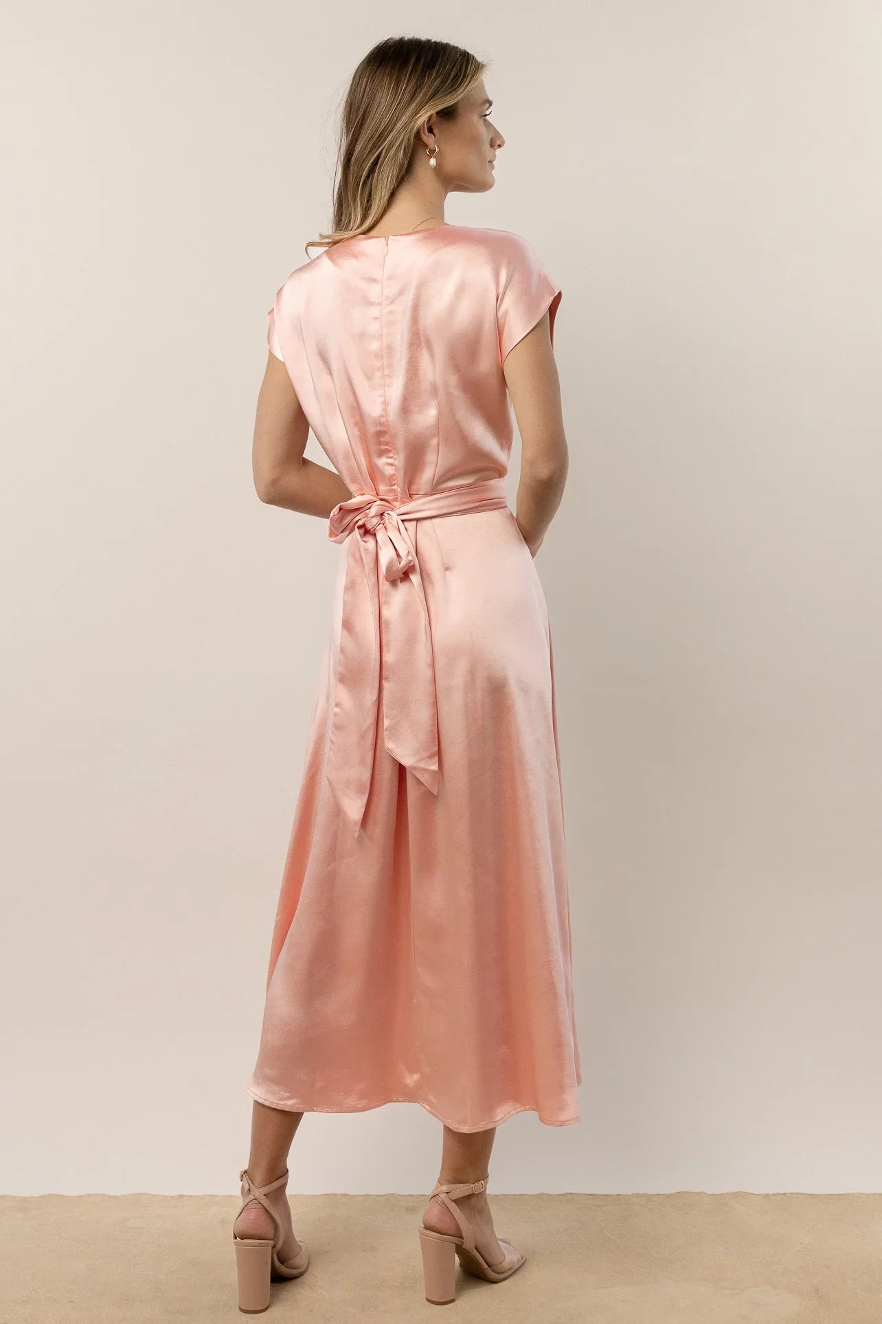Rosalind Midi Dress in Pink FINAL SALE