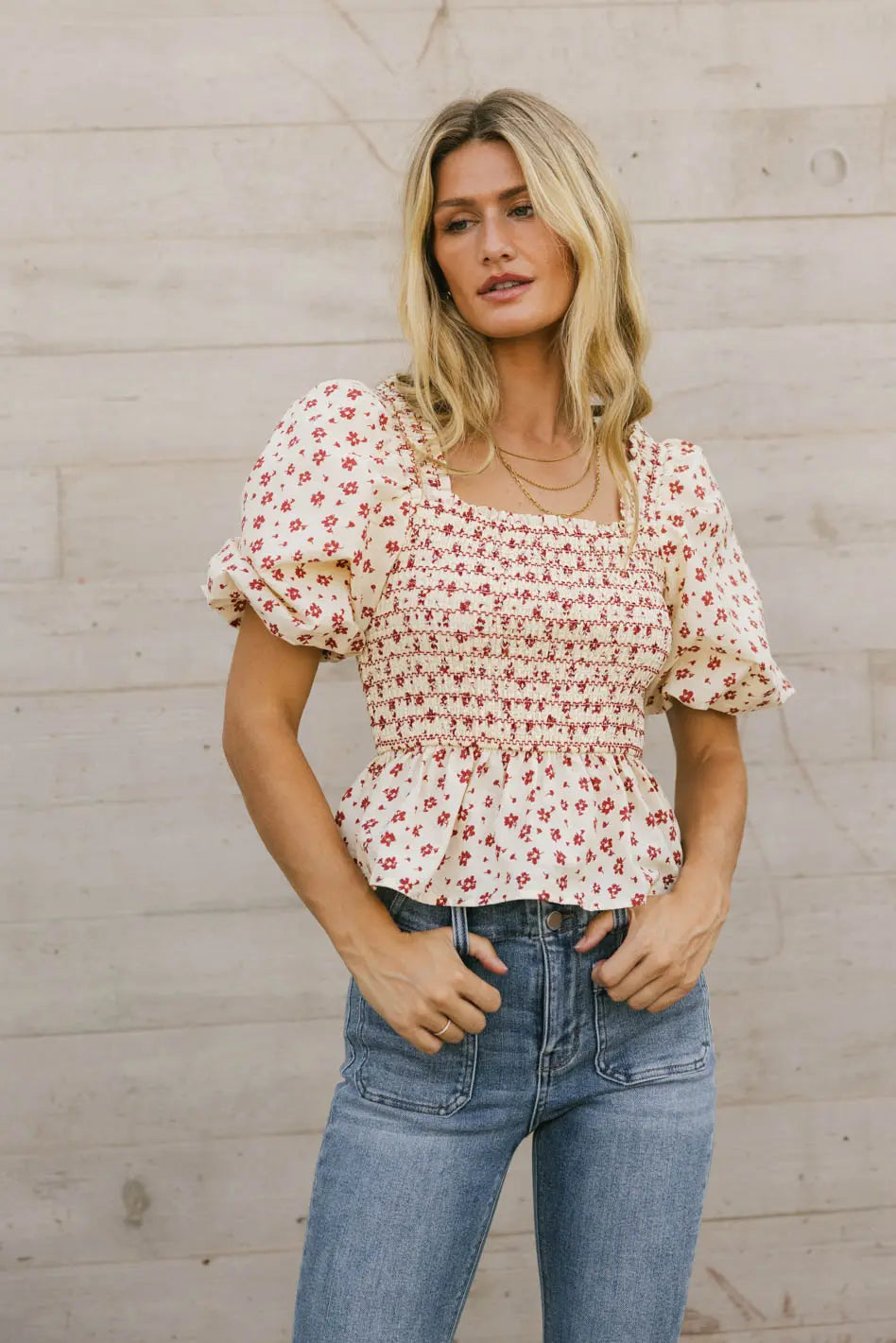 Gretta Smocked Blouse FINAL SALE