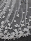 Exquise 3D Flower Lace Cathedral Veil Bridal Veil Wedding Veil