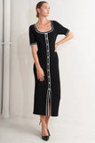 MODERN CLASSIC SWEATER KNIT MIDI DRESS