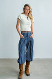 Kinley Contrast Sweater in Ivory